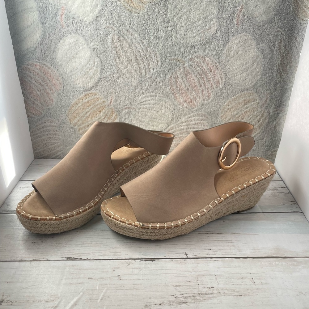 CLOUDAIR Selina Women's Espadrille Wedge Sandals - Sz 9